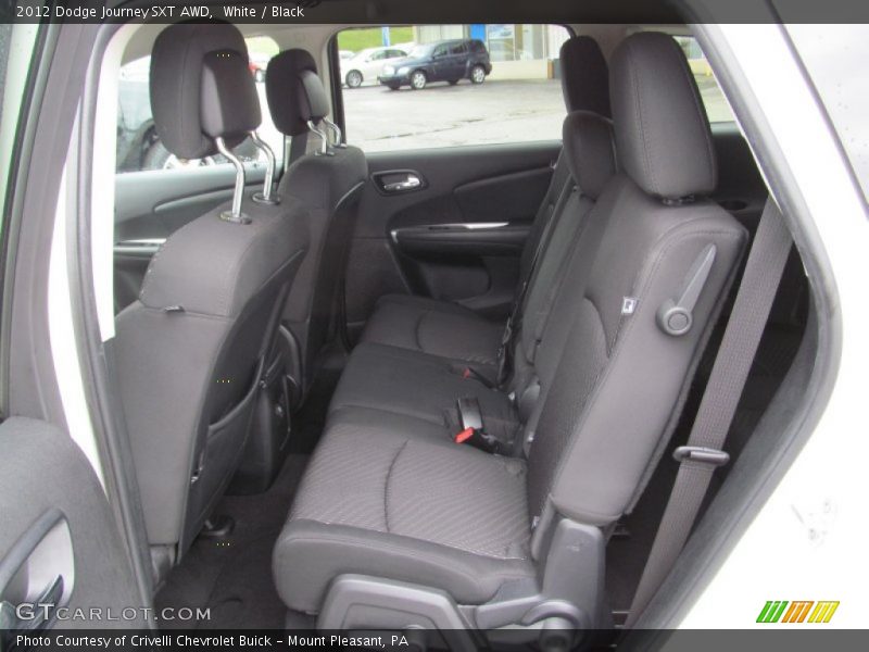 White / Black 2012 Dodge Journey SXT AWD