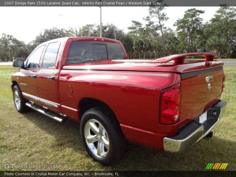 Inferno Red Crystal Pearl / Medium Slate Gray 2007 Dodge Ram 1500 Laramie Quad Cab