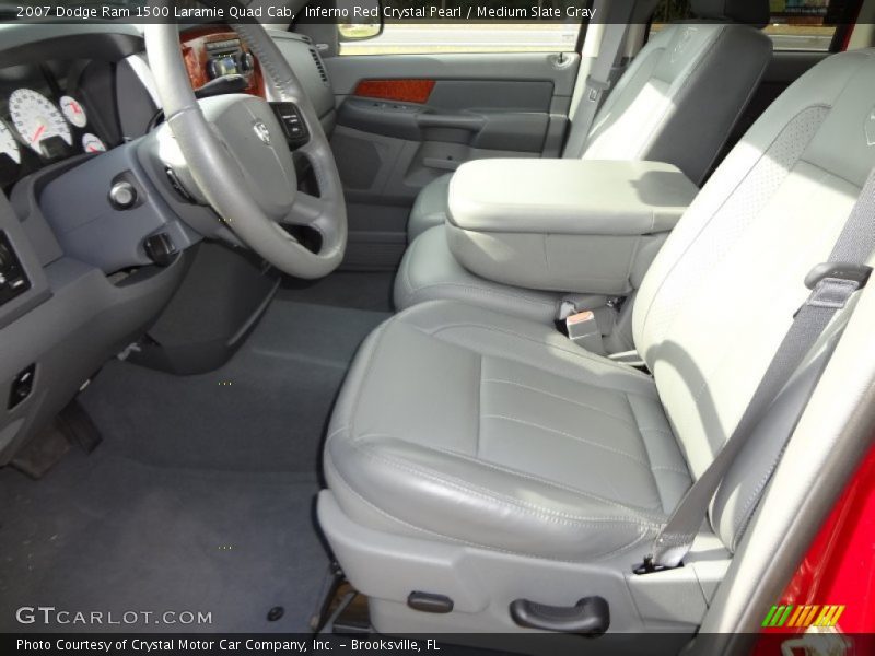 Inferno Red Crystal Pearl / Medium Slate Gray 2007 Dodge Ram 1500 Laramie Quad Cab