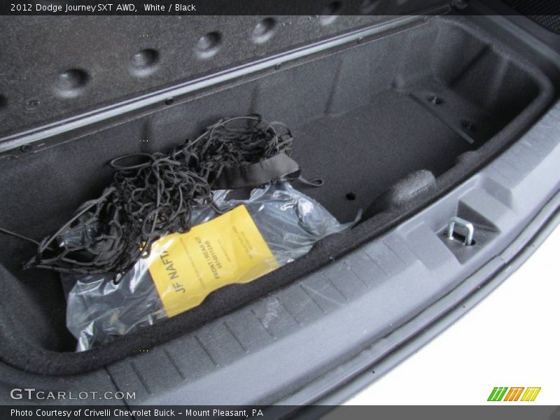 White / Black 2012 Dodge Journey SXT AWD