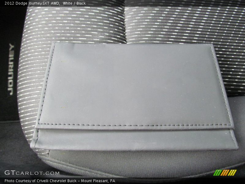 White / Black 2012 Dodge Journey SXT AWD
