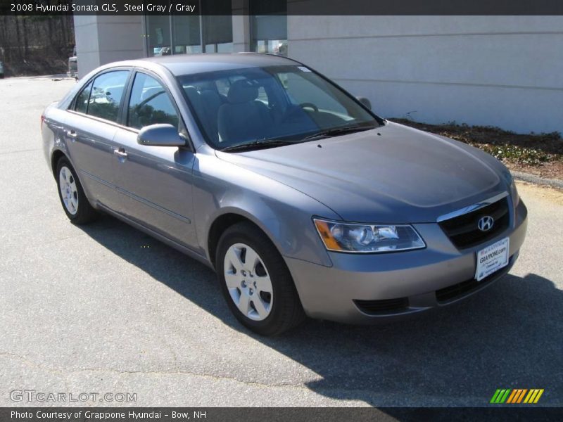 Steel Gray / Gray 2008 Hyundai Sonata GLS