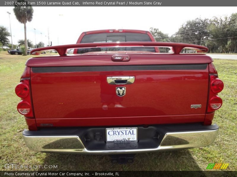 Inferno Red Crystal Pearl / Medium Slate Gray 2007 Dodge Ram 1500 Laramie Quad Cab