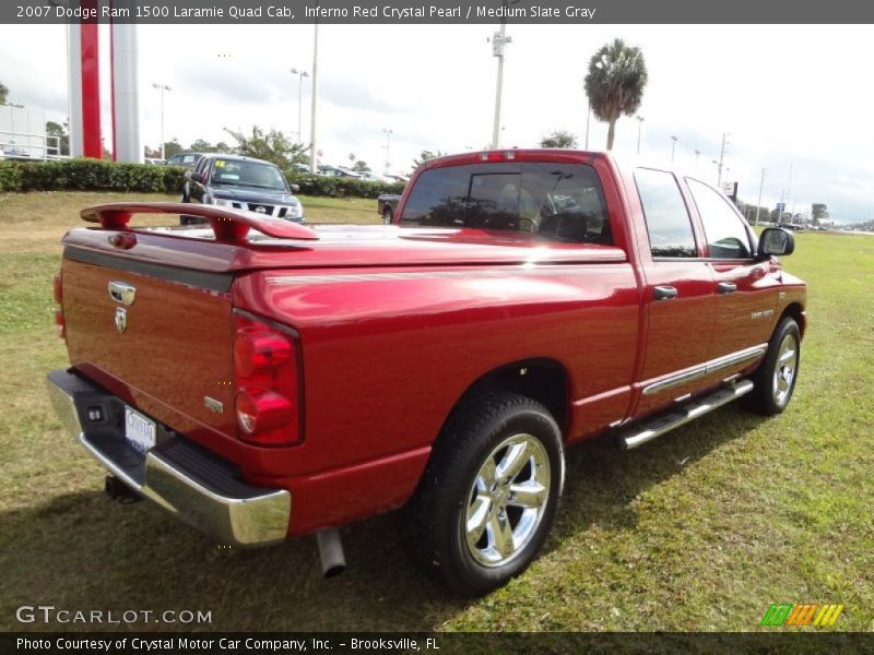 Inferno Red Crystal Pearl / Medium Slate Gray 2007 Dodge Ram 1500 Laramie Quad Cab