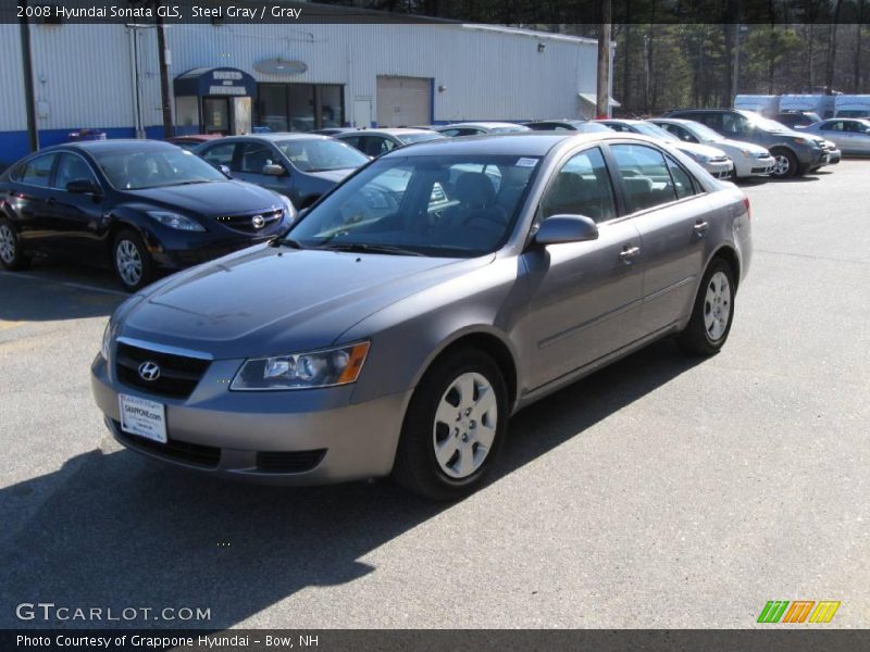 Steel Gray / Gray 2008 Hyundai Sonata GLS