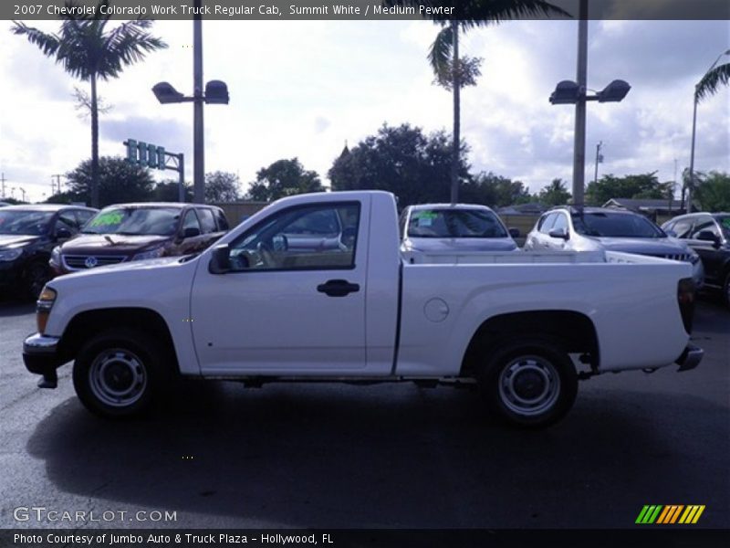 Summit White / Medium Pewter 2007 Chevrolet Colorado Work Truck Regular Cab