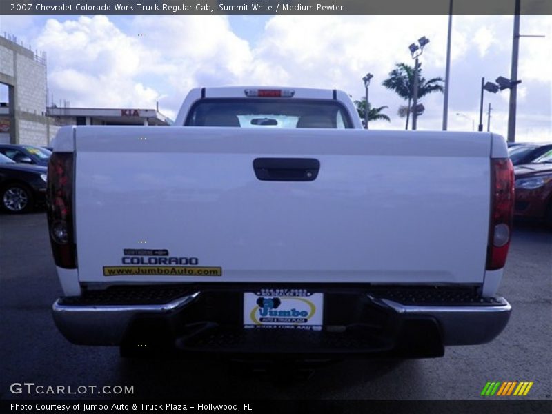 Summit White / Medium Pewter 2007 Chevrolet Colorado Work Truck Regular Cab