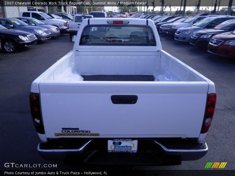 Summit White / Medium Pewter 2007 Chevrolet Colorado Work Truck Regular Cab