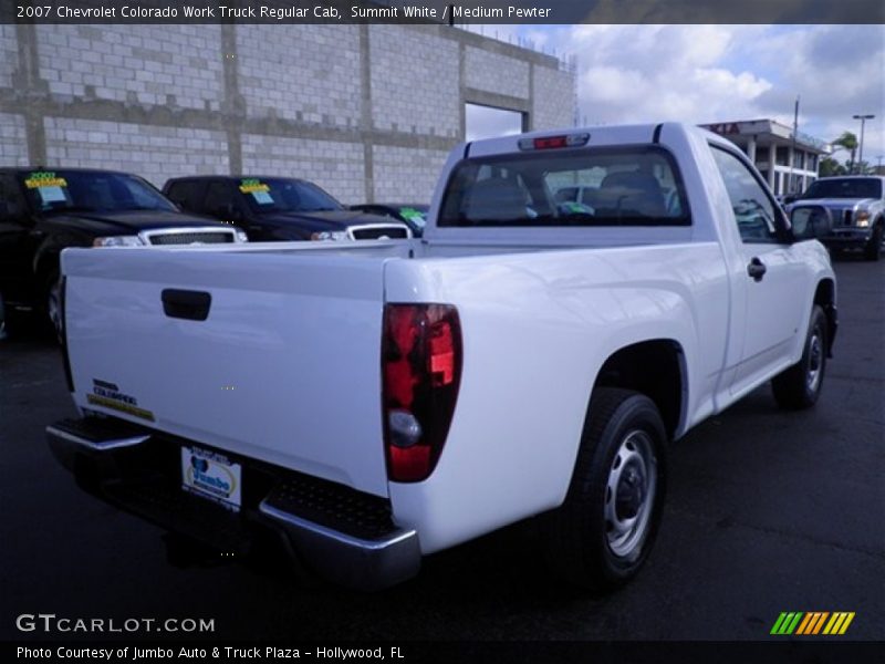 Summit White / Medium Pewter 2007 Chevrolet Colorado Work Truck Regular Cab