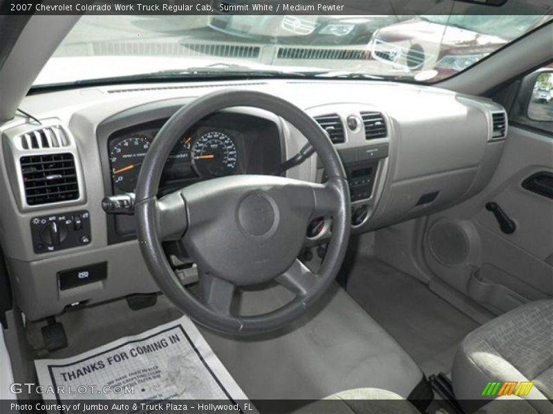 Summit White / Medium Pewter 2007 Chevrolet Colorado Work Truck Regular Cab