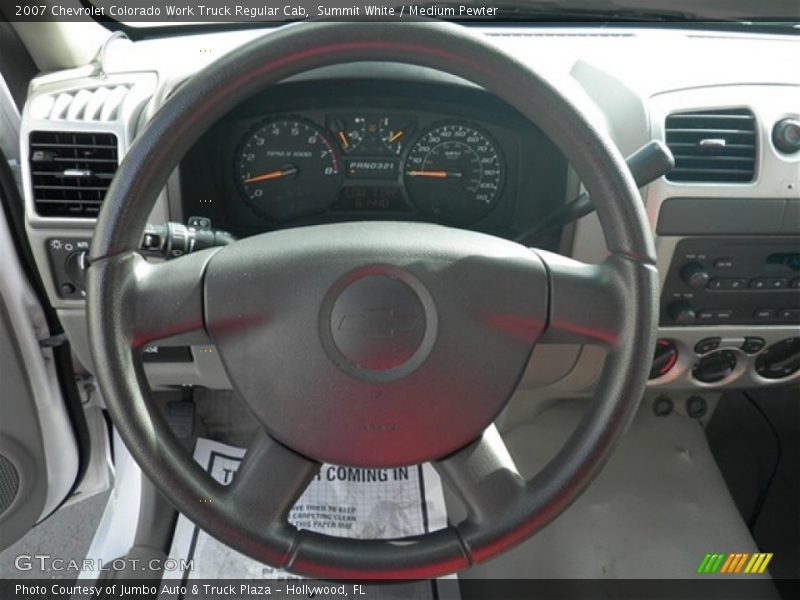 Summit White / Medium Pewter 2007 Chevrolet Colorado Work Truck Regular Cab