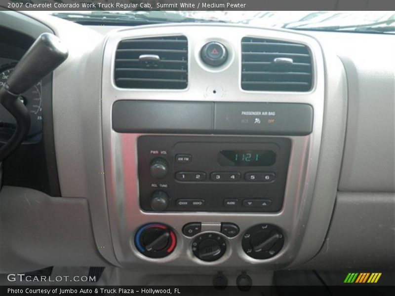Summit White / Medium Pewter 2007 Chevrolet Colorado Work Truck Regular Cab