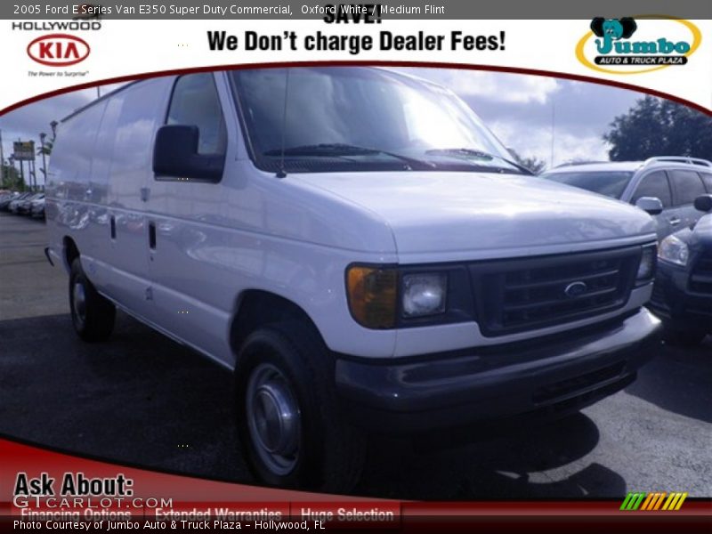 Oxford White / Medium Flint 2005 Ford E Series Van E350 Super Duty Commercial