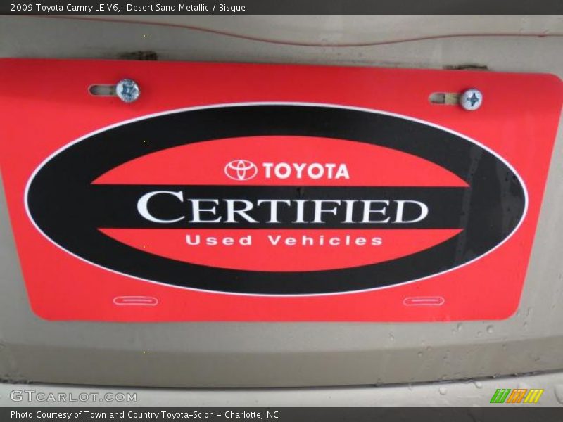 Desert Sand Metallic / Bisque 2009 Toyota Camry LE V6