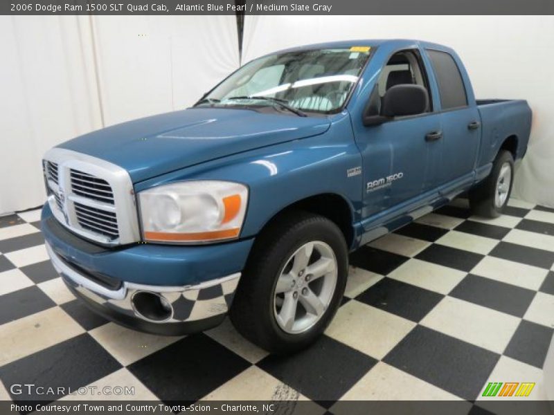 Atlantic Blue Pearl / Medium Slate Gray 2006 Dodge Ram 1500 SLT Quad Cab