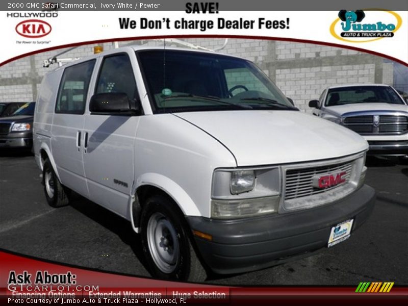 Ivory White / Pewter 2000 GMC Safari Commercial