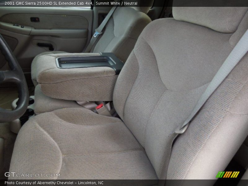 Summit White / Neutral 2001 GMC Sierra 2500HD SL Extended Cab 4x4