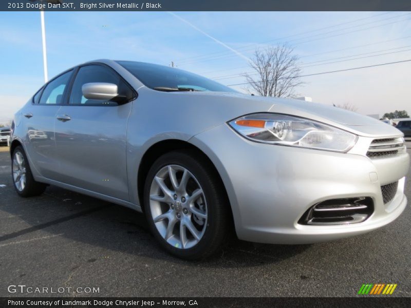Bright Silver Metallic / Black 2013 Dodge Dart SXT