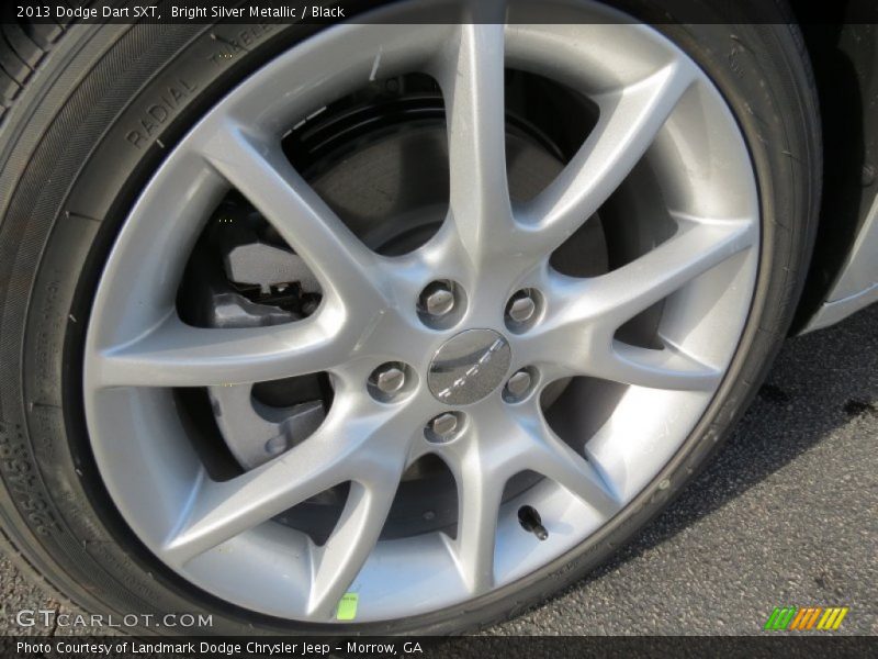 Bright Silver Metallic / Black 2013 Dodge Dart SXT