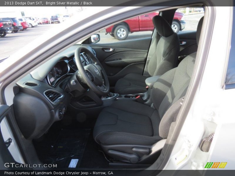 Bright Silver Metallic / Black 2013 Dodge Dart SXT