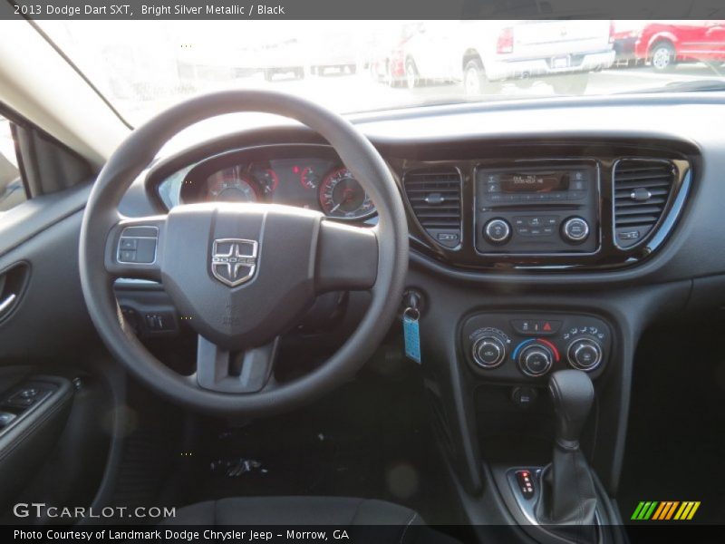Bright Silver Metallic / Black 2013 Dodge Dart SXT