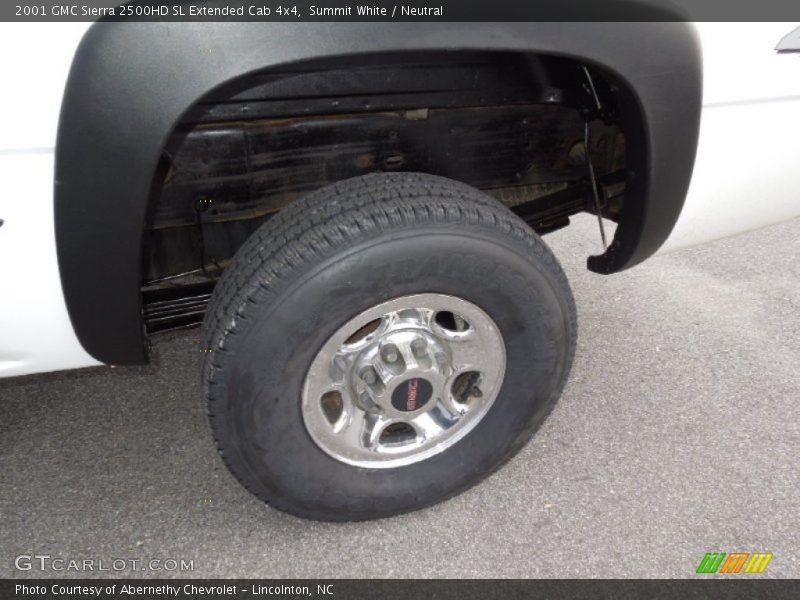 Summit White / Neutral 2001 GMC Sierra 2500HD SL Extended Cab 4x4
