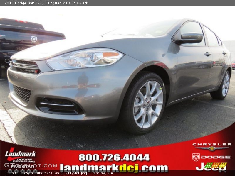 Tungsten Metallic / Black 2013 Dodge Dart SXT