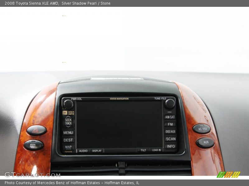 Silver Shadow Pearl / Stone 2008 Toyota Sienna XLE AWD