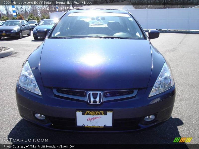 Eternal Blue Pearl / Black 2004 Honda Accord EX V6 Sedan