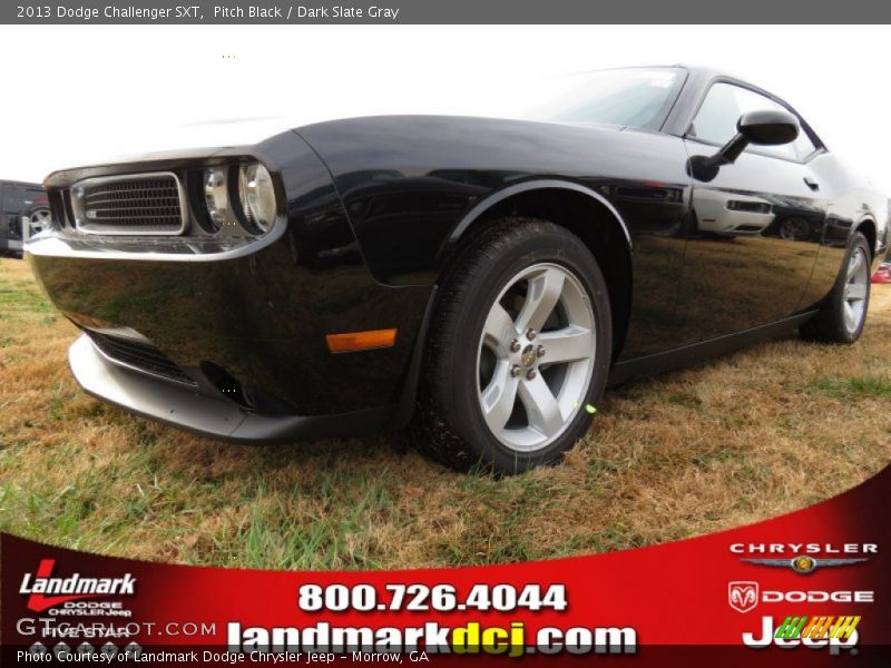 Pitch Black / Dark Slate Gray 2013 Dodge Challenger SXT