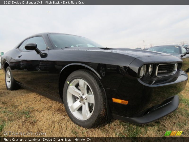 Pitch Black / Dark Slate Gray 2013 Dodge Challenger SXT