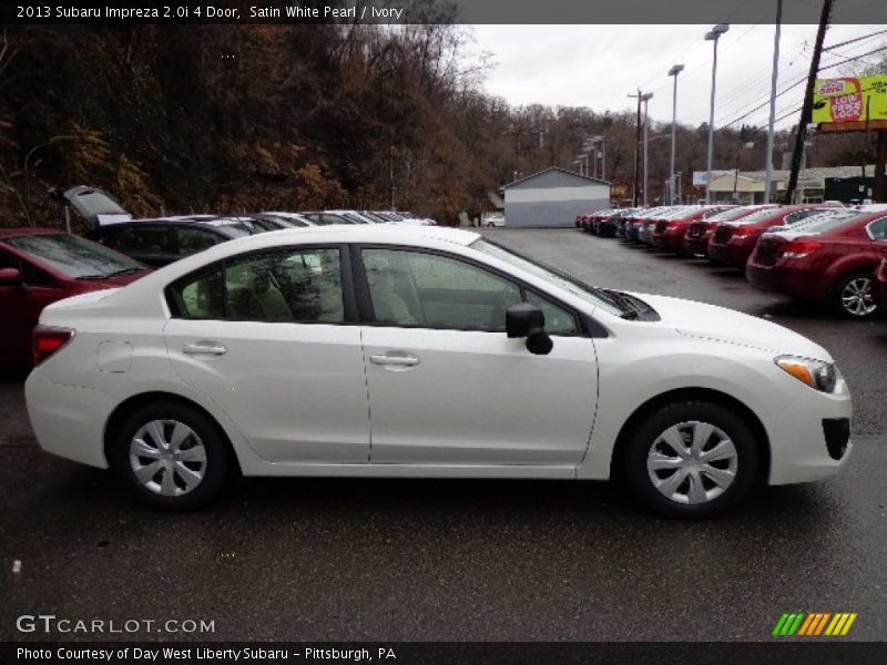 Satin White Pearl / Ivory 2013 Subaru Impreza 2.0i 4 Door