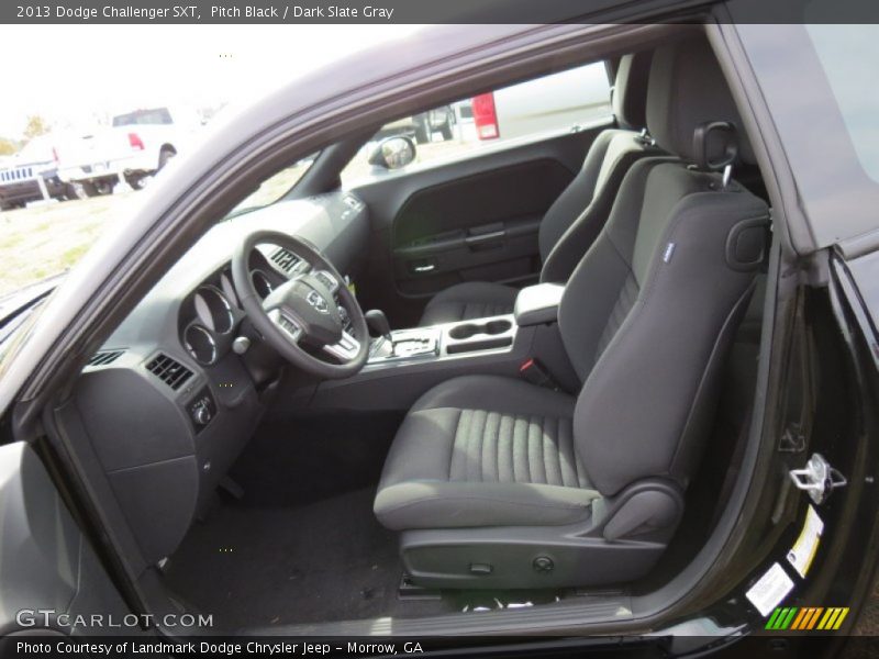 Pitch Black / Dark Slate Gray 2013 Dodge Challenger SXT
