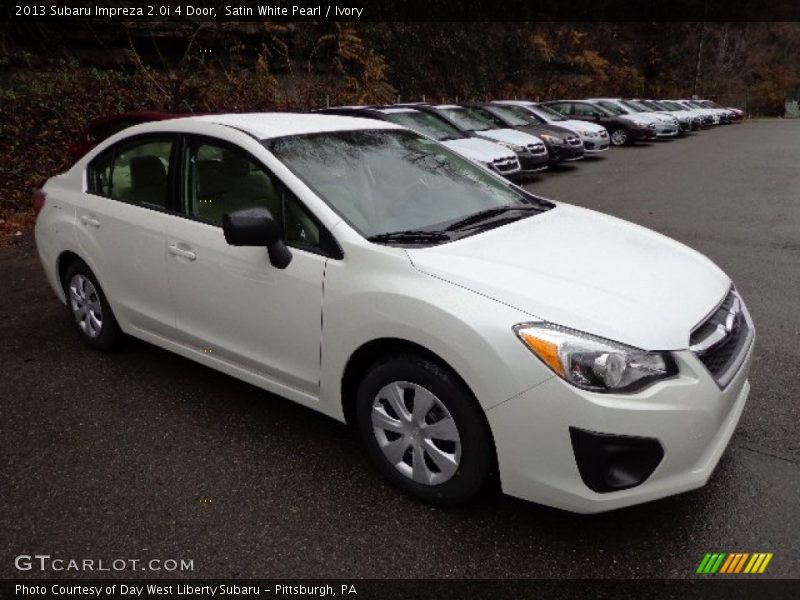 Satin White Pearl / Ivory 2013 Subaru Impreza 2.0i 4 Door