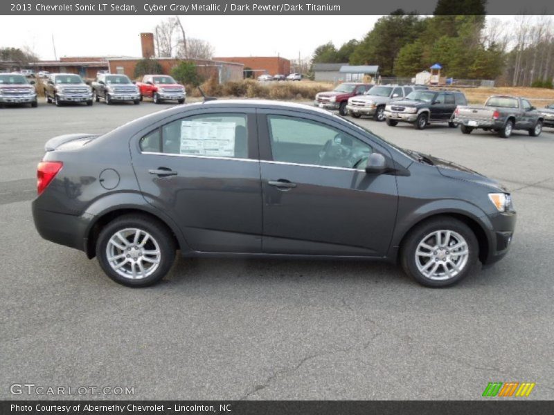Cyber Gray Metallic / Dark Pewter/Dark Titanium 2013 Chevrolet Sonic LT Sedan