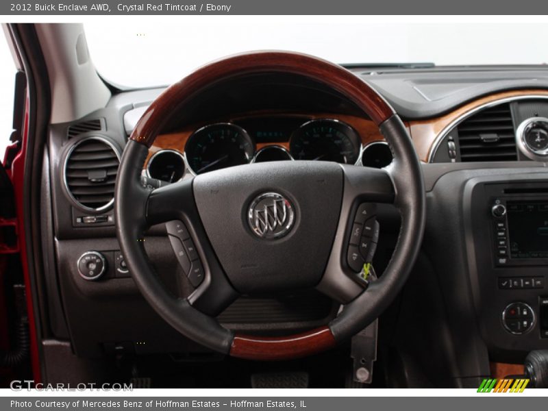 Crystal Red Tintcoat / Ebony 2012 Buick Enclave AWD