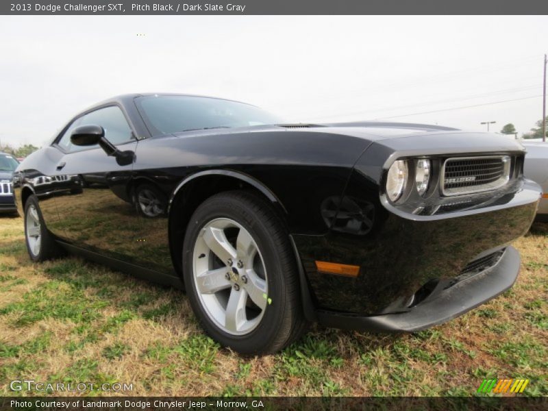 Pitch Black / Dark Slate Gray 2013 Dodge Challenger SXT