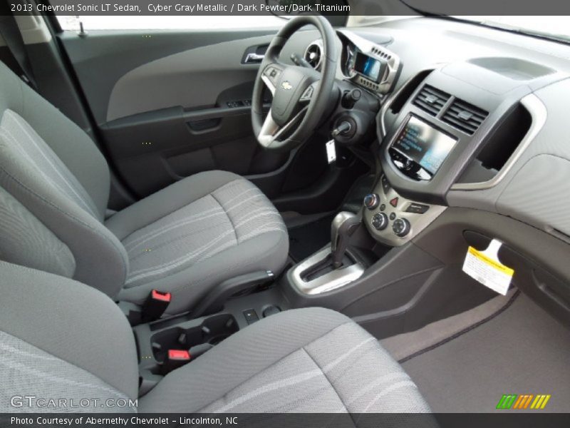 Cyber Gray Metallic / Dark Pewter/Dark Titanium 2013 Chevrolet Sonic LT Sedan
