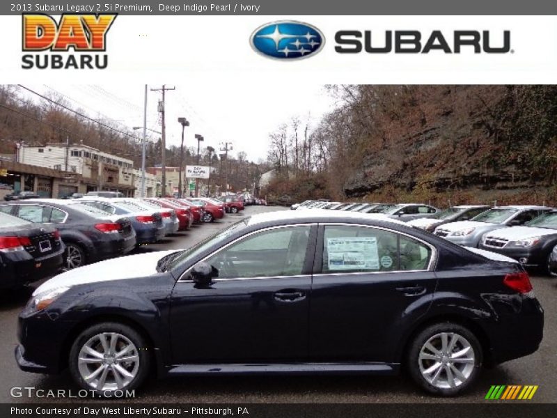 Deep Indigo Pearl / Ivory 2013 Subaru Legacy 2.5i Premium