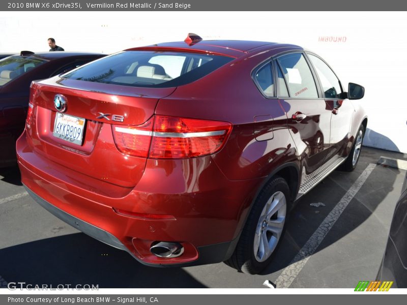 Vermilion Red Metallic / Sand Beige 2010 BMW X6 xDrive35i