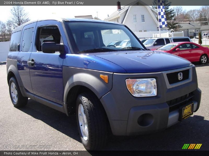 Fiji Blue Pearl / Gray 2004 Honda Element EX AWD