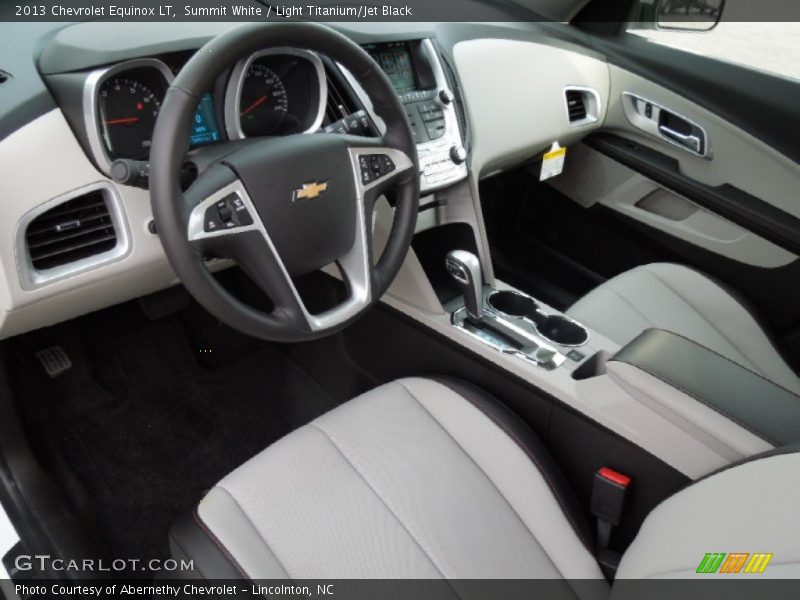 Summit White / Light Titanium/Jet Black 2013 Chevrolet Equinox LT