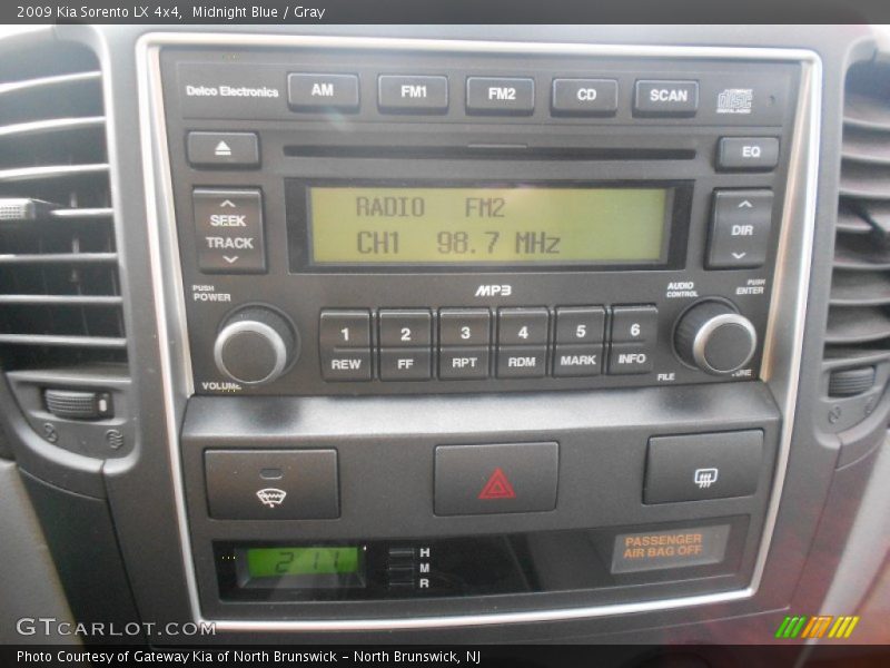 Midnight Blue / Gray 2009 Kia Sorento LX 4x4