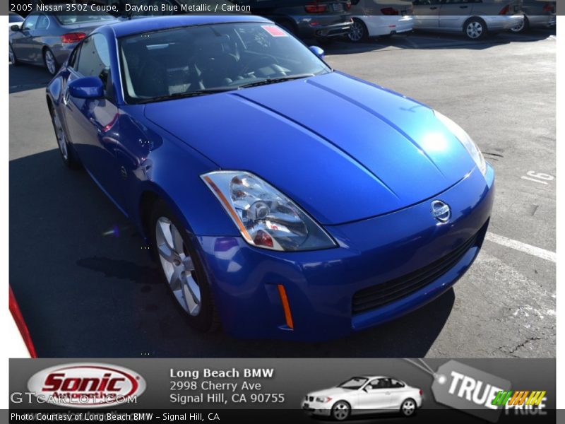 Daytona Blue Metallic / Carbon 2005 Nissan 350Z Coupe