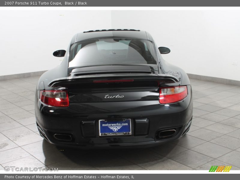 Black / Black 2007 Porsche 911 Turbo Coupe