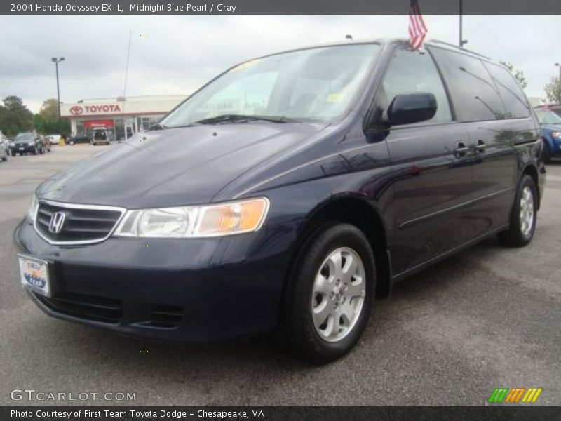 Midnight Blue Pearl / Gray 2004 Honda Odyssey EX-L