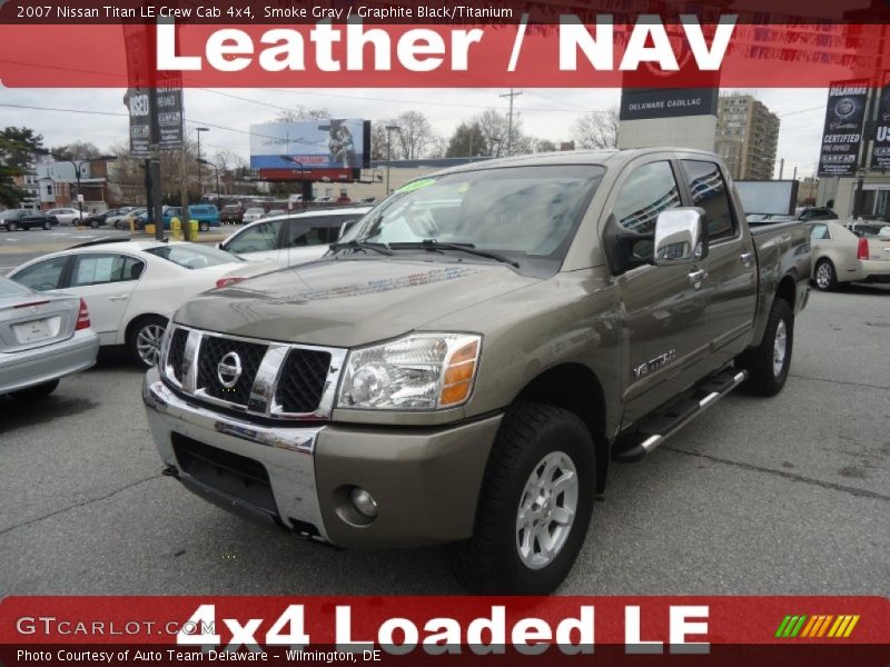 Smoke Gray / Graphite Black/Titanium 2007 Nissan Titan LE Crew Cab 4x4