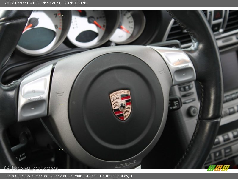 Black / Black 2007 Porsche 911 Turbo Coupe