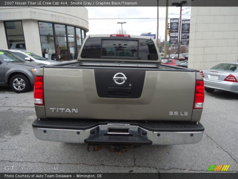 Smoke Gray / Graphite Black/Titanium 2007 Nissan Titan LE Crew Cab 4x4