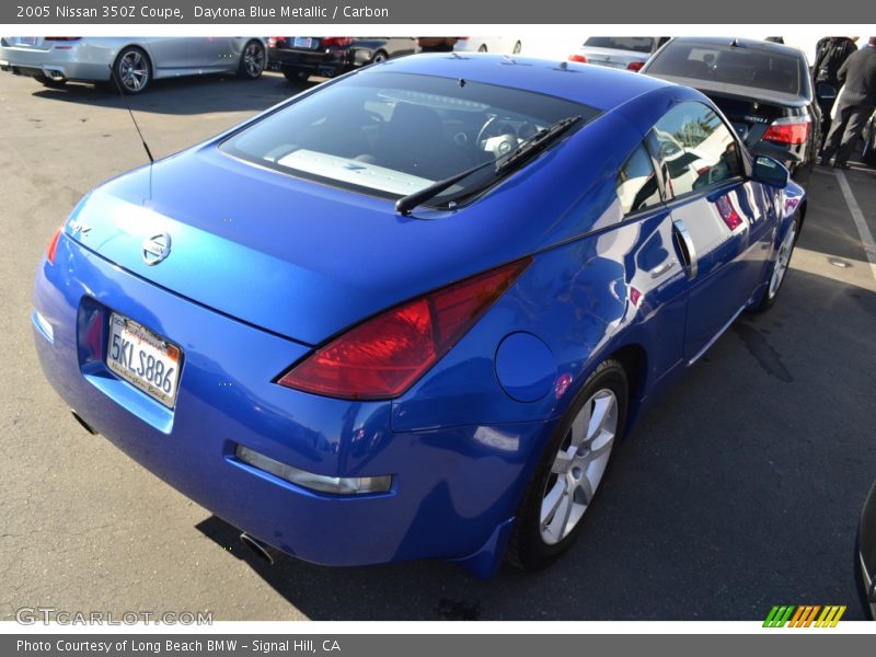 Daytona Blue Metallic / Carbon 2005 Nissan 350Z Coupe